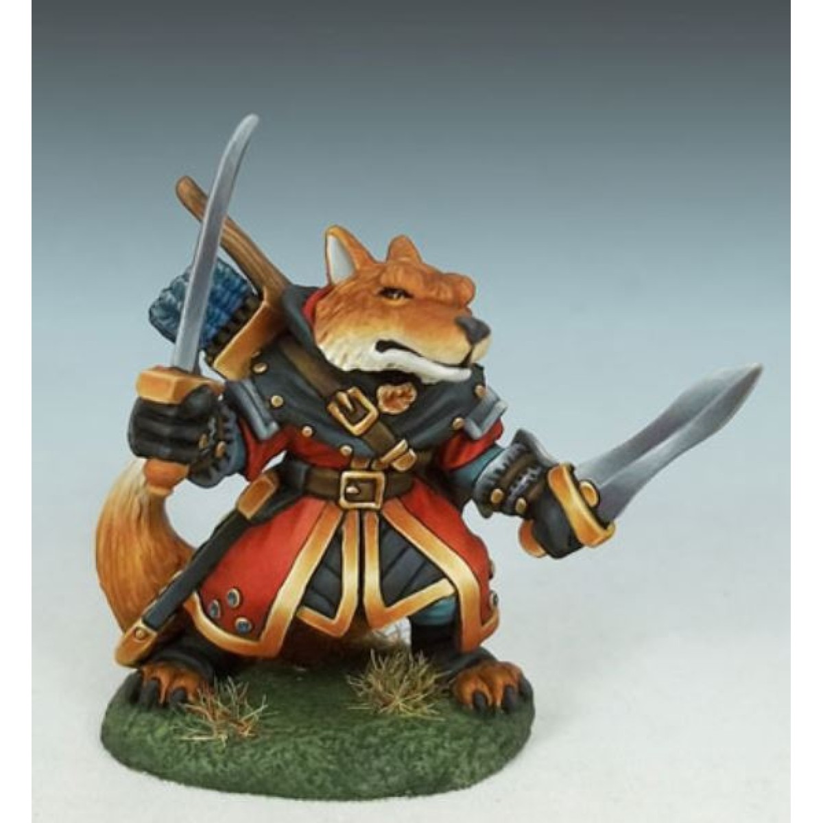 Dark Sword Miniatures Critter Kingdoms Fox Dual Wield Warrior